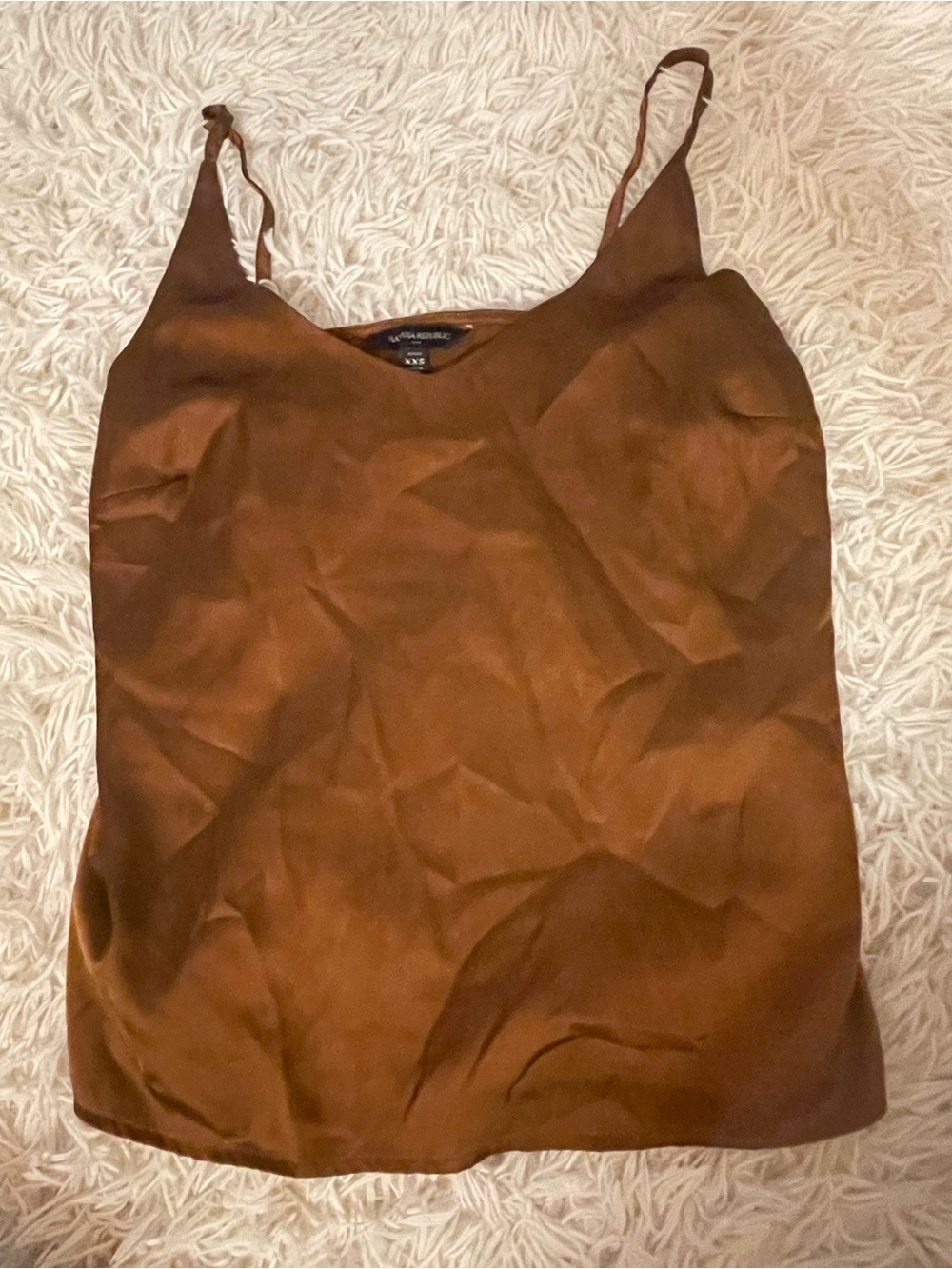 Banana Republic Brown Satin Tank Top